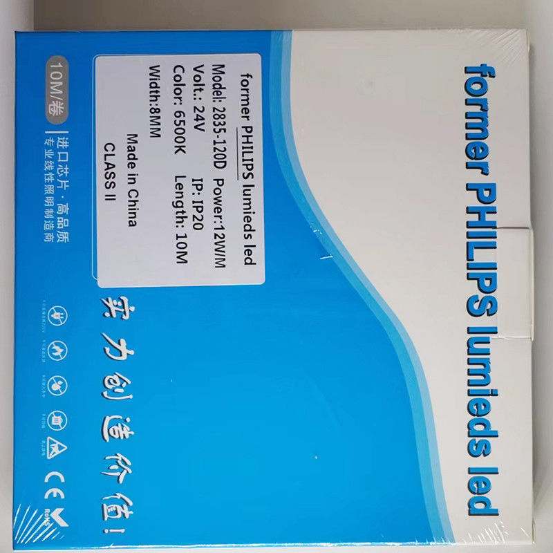 Lumières à bande LED écologiques en blanc froid CCT 6000K 6500K Poids de stock prêt 0,18 kg