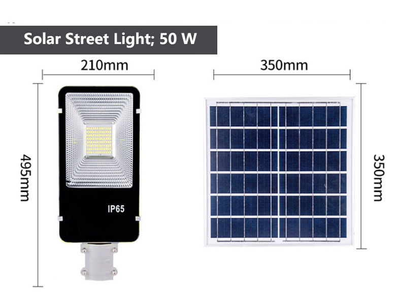 300W 400W IP65 étanche en aluminium solaire LED Street Light avec télécommande et pôle