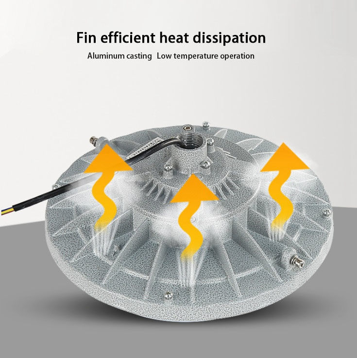 30W 50W 100W 200W LED résistant à l'explosion High Bay Light 110lm Flux lumineux pour entrepôt