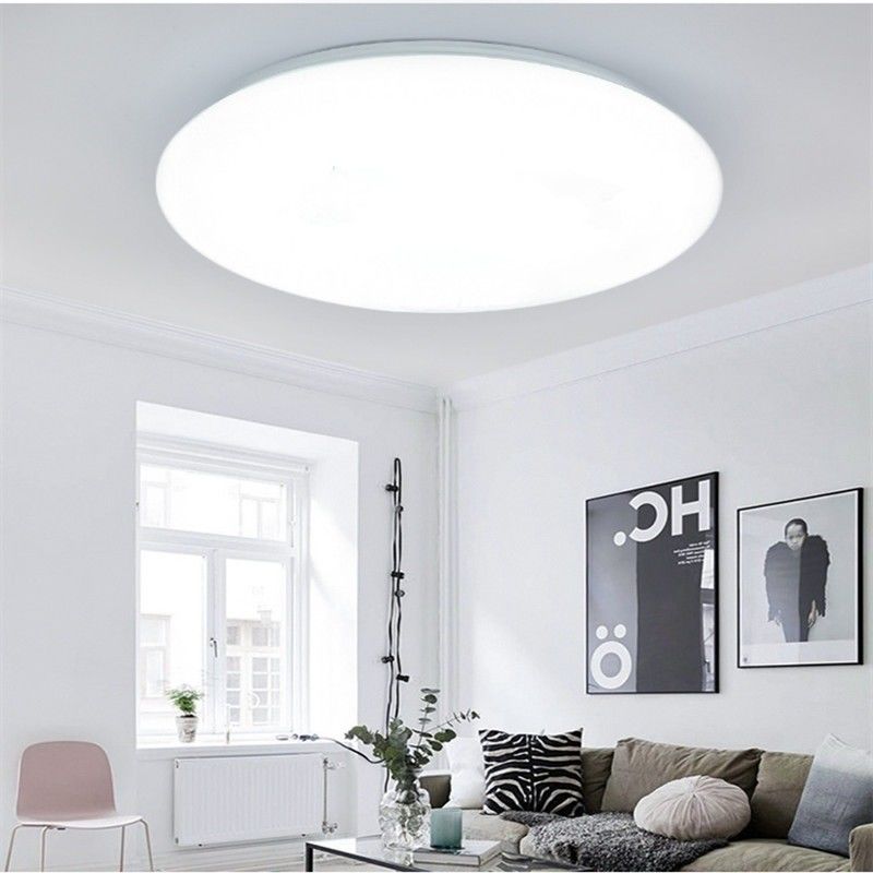 12W 24W 36W LED ultra mince lampe de plafond acrylique avec 6000lm Flux lumineux à trois preuves